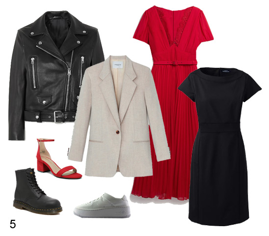 How to Create a Vacation Capsule Wardrobe: Red, Black and White