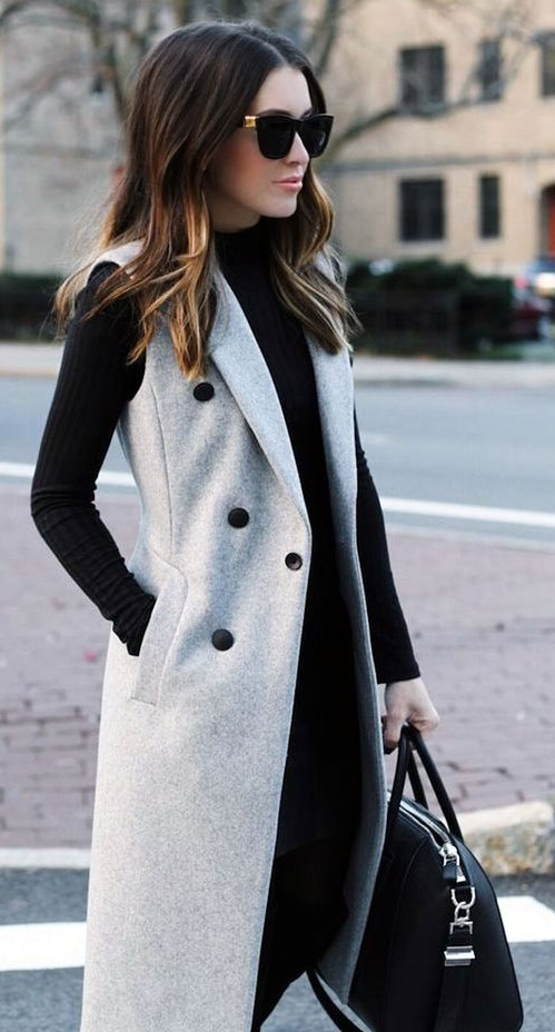 Best Office Outfit Ideas for Women: Sleeveless Jacket