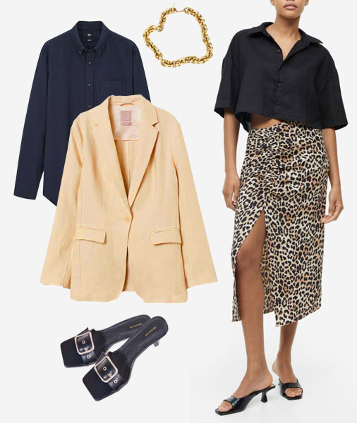 Chic Office-to-Cocktail Hour Outfits: Blouse and Skirt