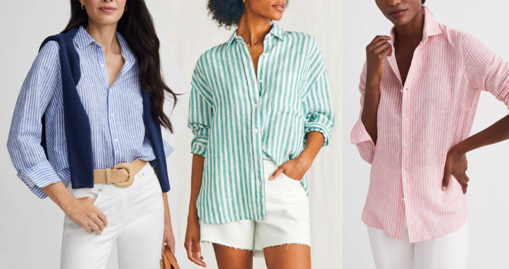 Summer 2024 Fashion Trends: Stripe Cotton Shirt