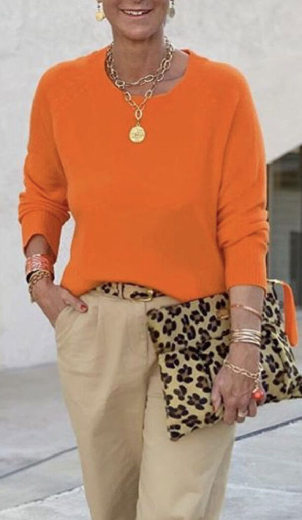 What Colors to Wear with Orange: Gold Accessories - Style Fix Studio What Colors to Wear with Orange: Gold Accessories