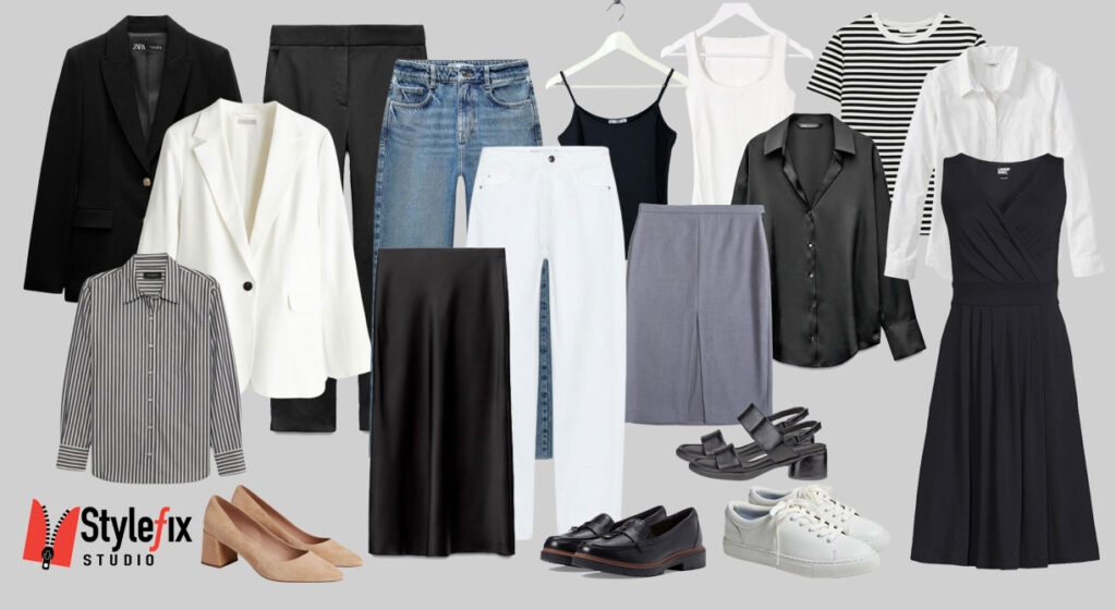 Transitional outfits and essential wardrobe pieces - Style Fix Studio Transitional outfits and essential wardrobe pieces