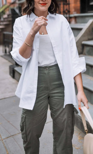 How To Look Slimmer in Summer: Button-down shirt - Style Fix Studio How To Look Slimmer in Summer: Button-down shirt