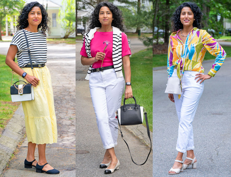 Pop of color in Casual Summer Outfits