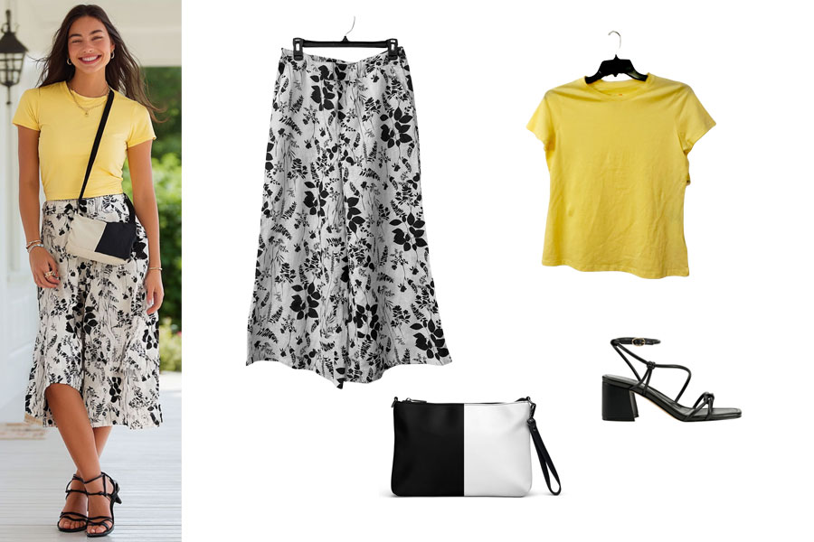 White, Black and Yellow Color Combinations
