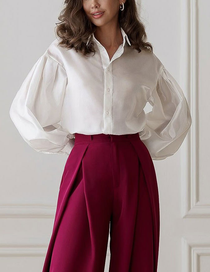 Burgundy Color Combination With White