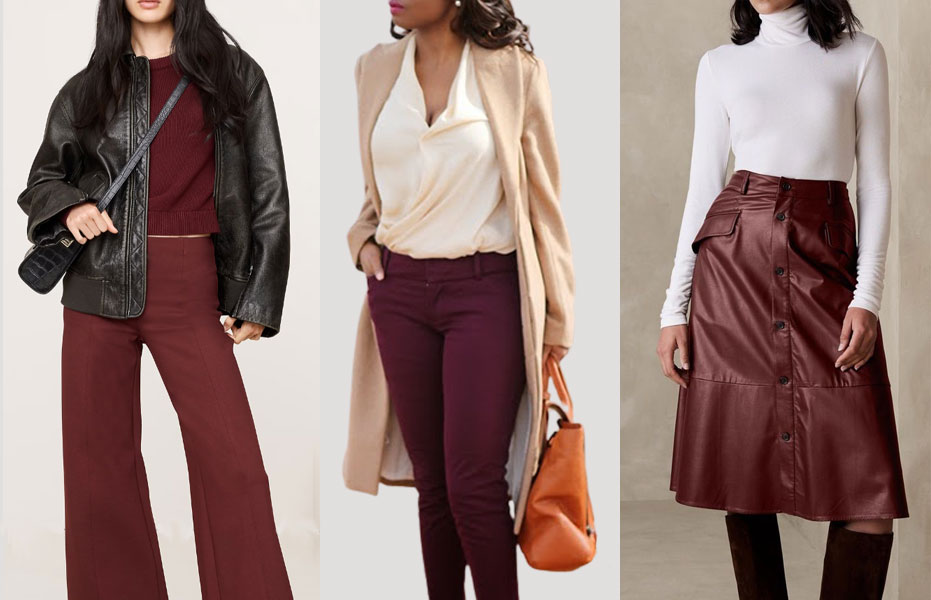 What Colors Go with Burgundy: Burgundy Color Combination Outfit Ideas