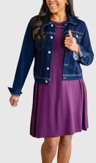What Colors to Wear with Purple: Purple and Navy Blue