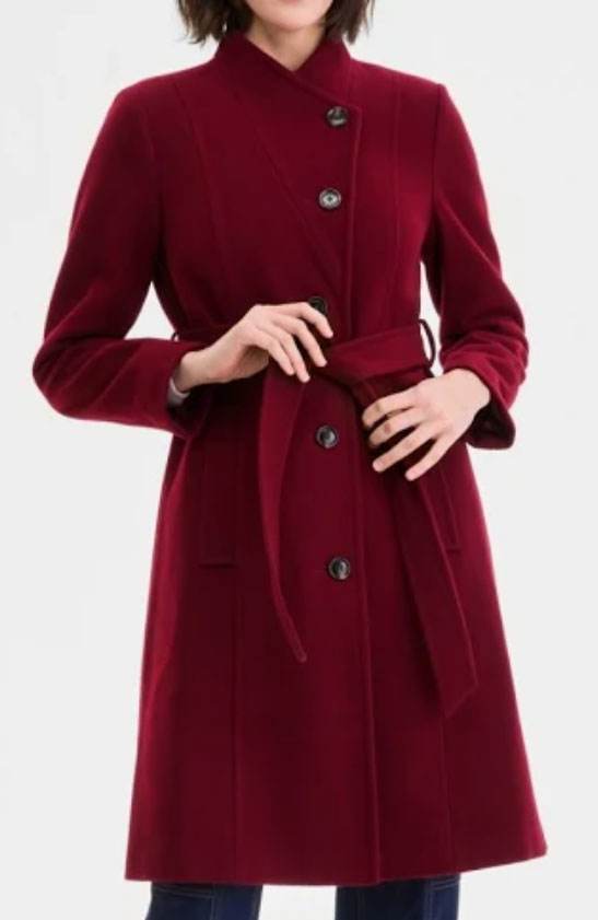 How to Pick a Winter Coat: Assymetric Belted Coat
