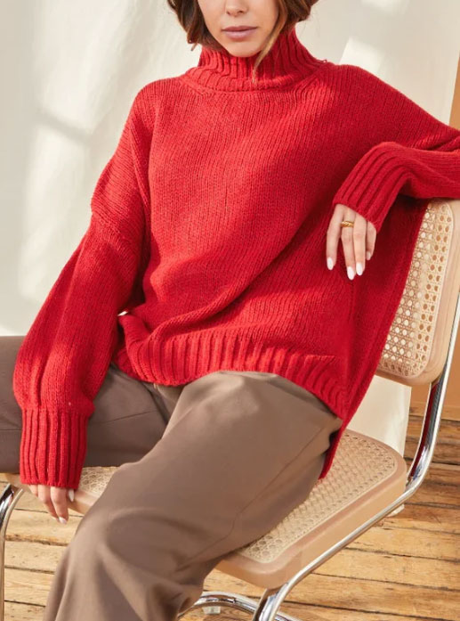 Red Color Combinations:  Red and Tan