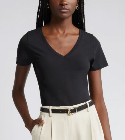 Upgrade Your Wardrobe: Nordstrom Everyday V-Neck Pima Cotton Blend T-Shirt