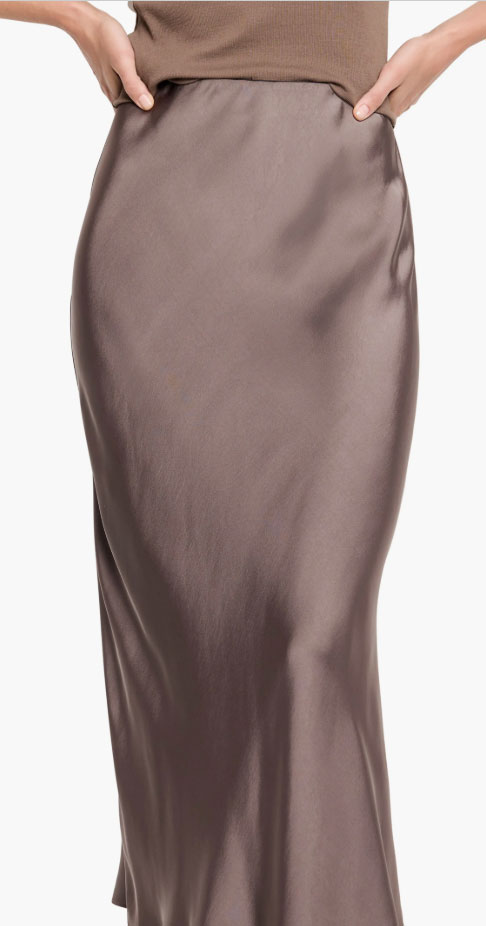 Upgrade your wardrobe: Day Gloss Satin Slip Skirt NIC+ZOE