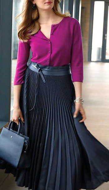 What to Wear with Fuchsia: Navy - Style Fix Studio What to Wear with Fuchsia: Navy