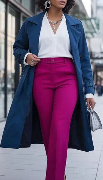What to Wear with Fuchsia: Fuchsia, Navy, and White - Style Fix Studio What to Wear with Fuchsia: Fuchsia, Navy, and White