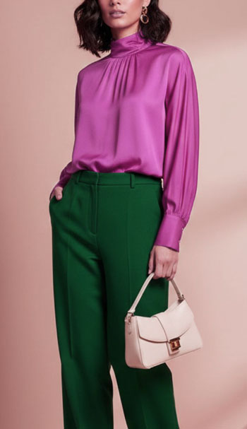 What to Wear with Fuchsia: Green - Style Fix Studio What to Wear with Fuchsia: Green