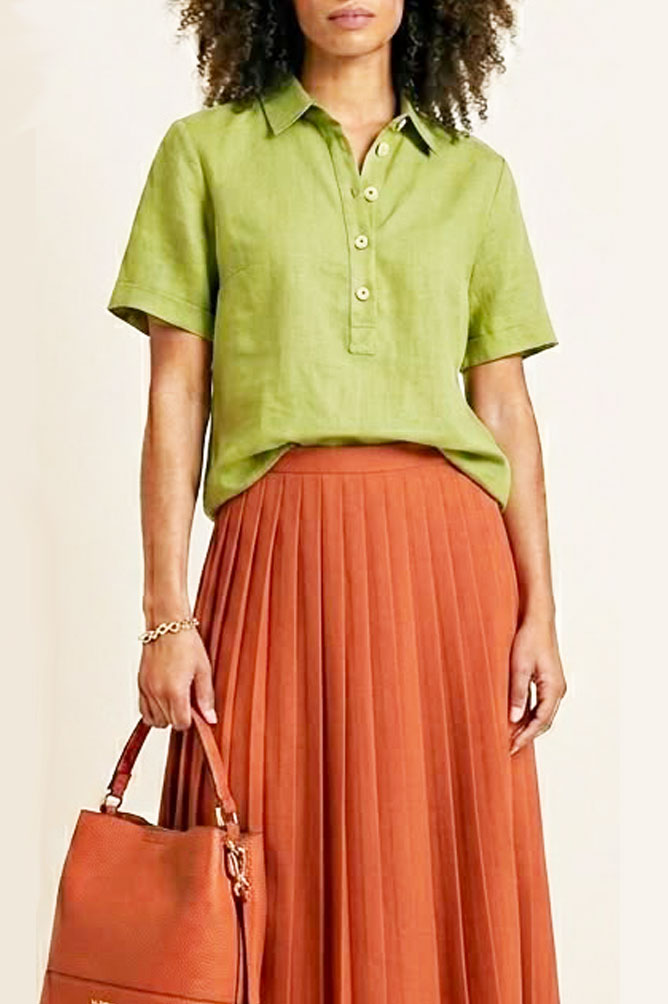 What to Wear with Green: Orange