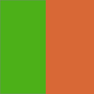 Green Color Combinations:  Green and Orange