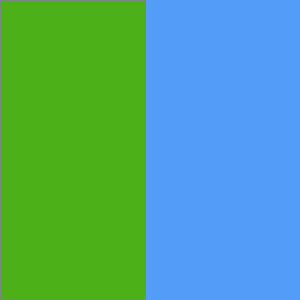 Green Color Combinations:  Green and Blue