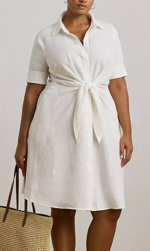 White Color Combination Ideas for Plus Size Women