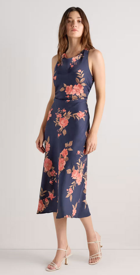 Washable Summer Silk Outfits: Silk Floral Dress - Style Fix Studio Washable Summer Silk Outfits: Silk Floral Dress