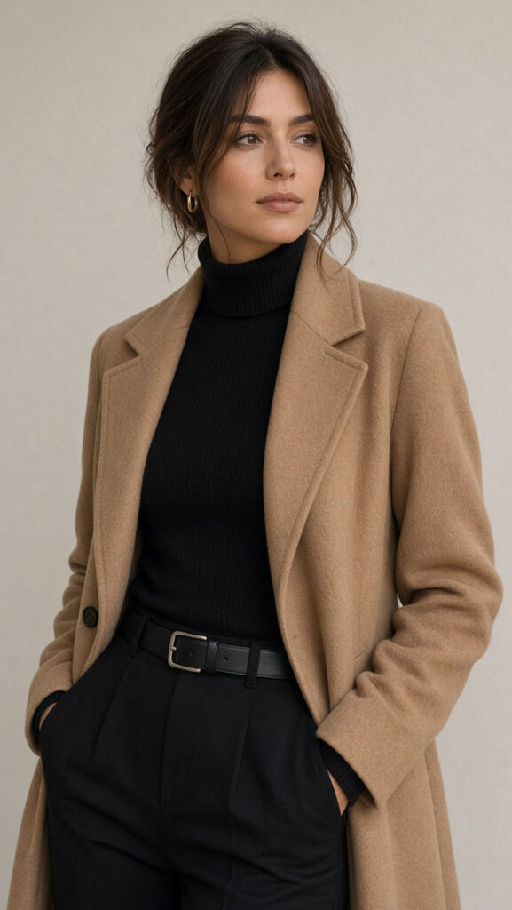 What to Wear with Black: Camel - Style Fix Studio What to Wear with Black: Camel
