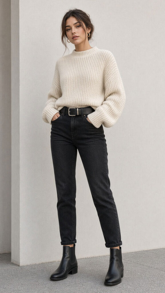 Black Jeans and a sweater - Style Fix Studio Black Jeans and a sweater