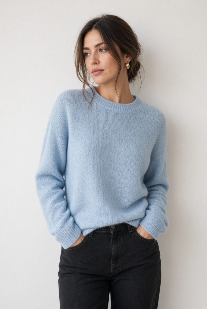 What to Wear with Black: Light Blue - Style Fix Studio What to Wear with Black: Light Blue