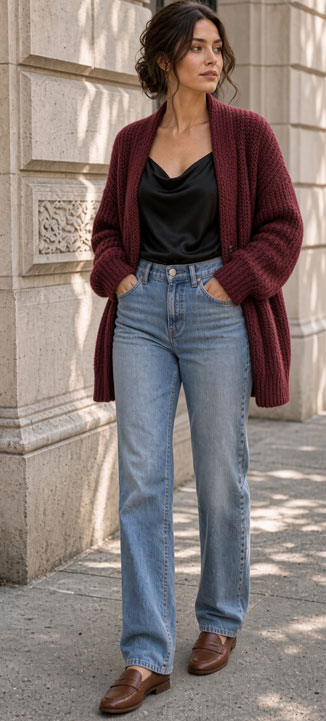 Wearing layers in the fall