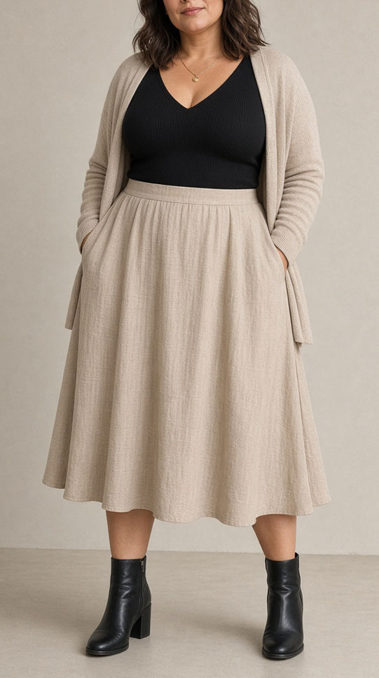 Apple Body Shape Outfit That Flatter 1