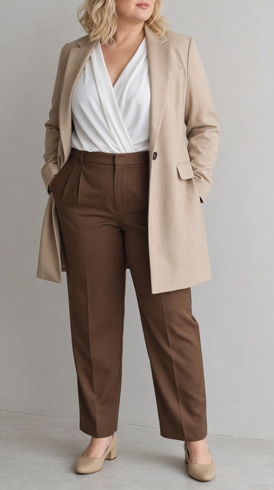 Apple Body Shape Outfit That Flatter 2