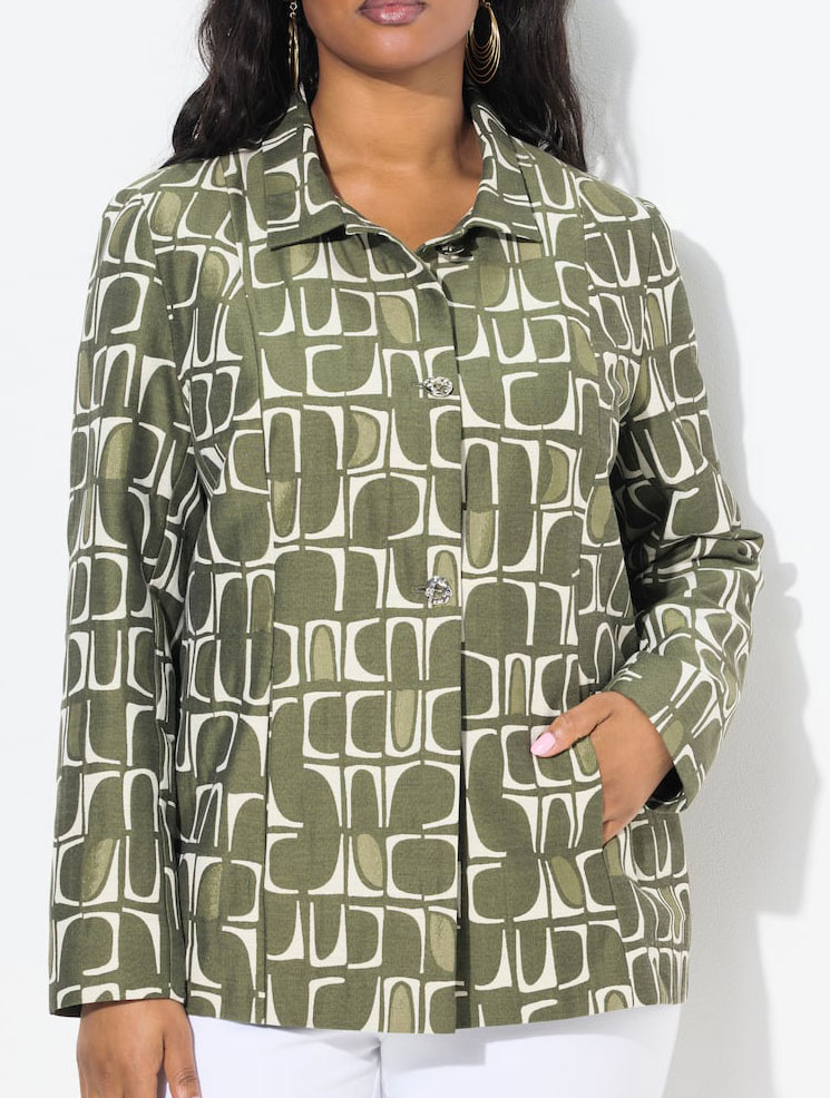 Printed fabric for Apple Body Shape 1